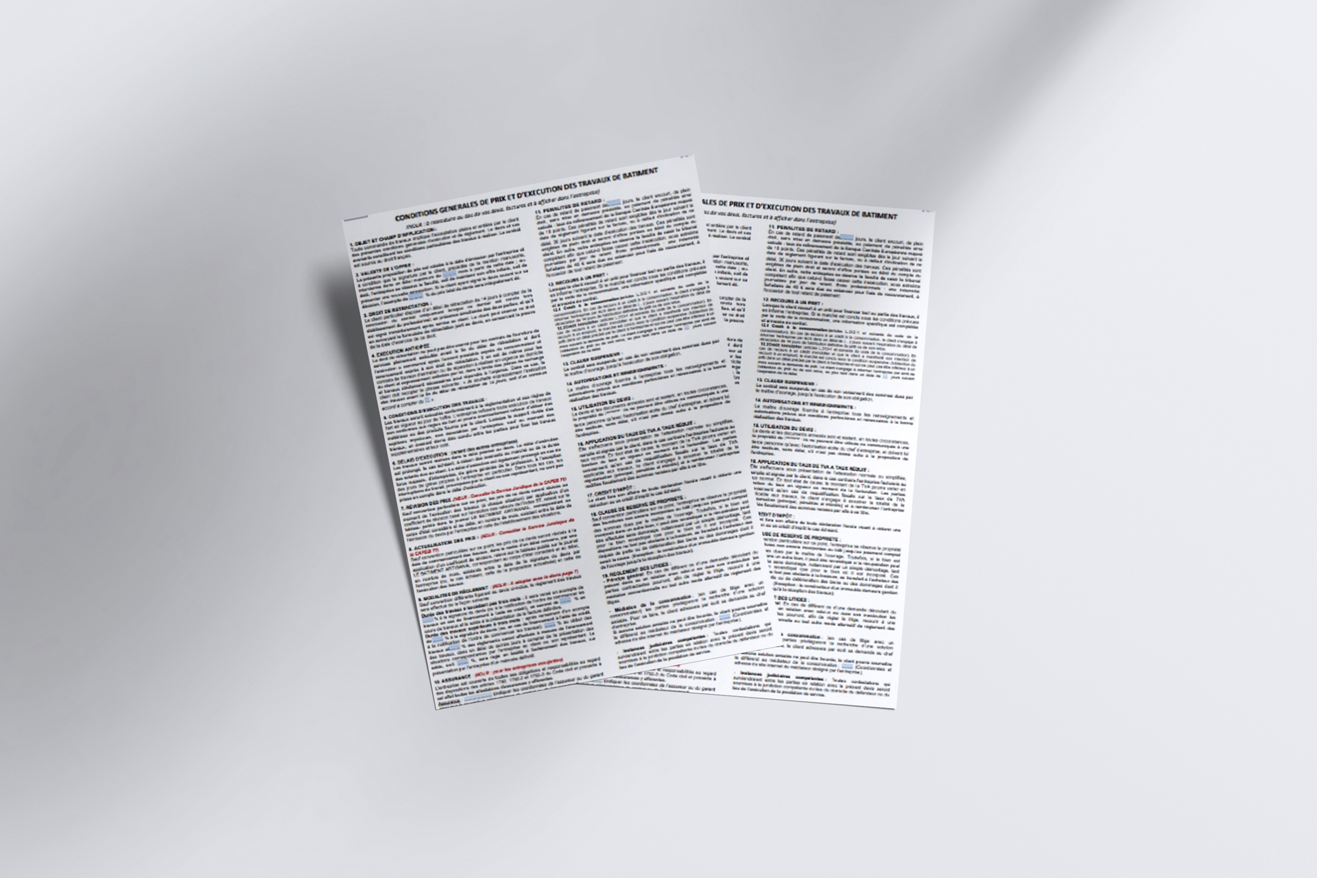 Conditions générales de vente